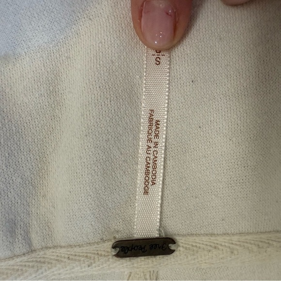 Free People Ottoman Slouchy Tunic Hoodie — Ivory — Size S - Picture 4 of 4